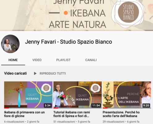 Canale Youtube Studio Spazio Bianco di Jenny Favari. Ikebana, Arte e Natura